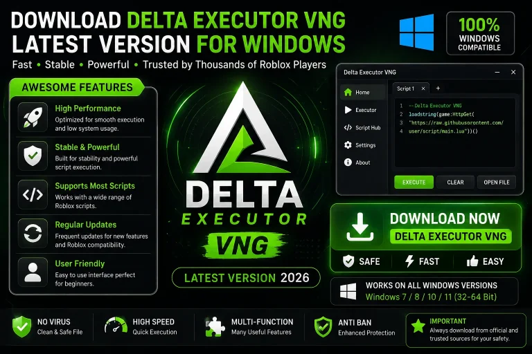 Download Delta Executor VNG Latest Version for Windows